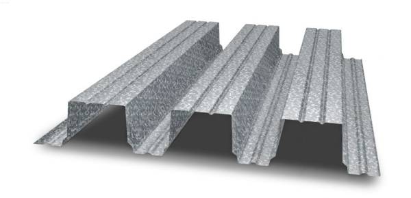 Профнастил оцинкованный НС114 0,7х600 мм 1м
